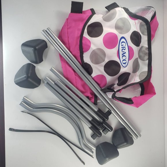 Graco Tollytots Baby Doll Play Pen Pink Polka Dots - Picture 10 of 11